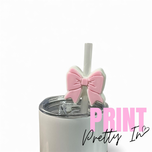 8mm Bow Flower Straw Topper