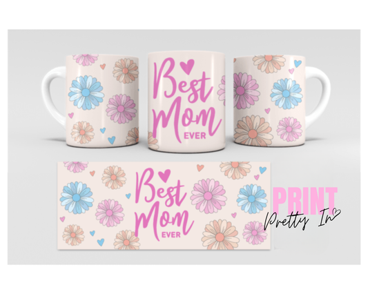 Best Mom Ever floral mug 4