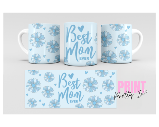Best Mom Ever floral mug 3