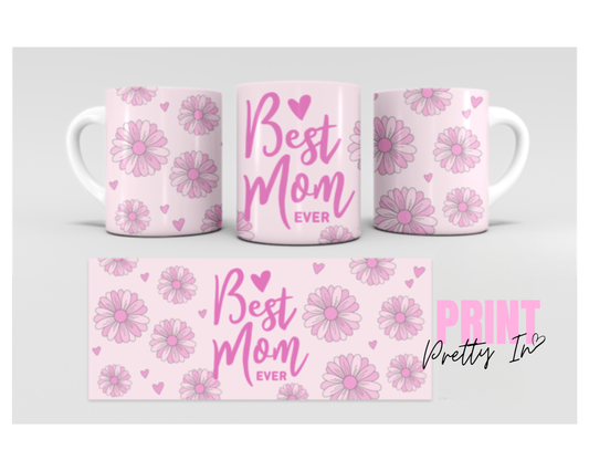 Best Mom Ever floral mug 2