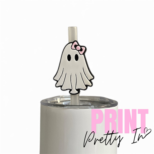 8mm Girl Ghosty Straw Topper