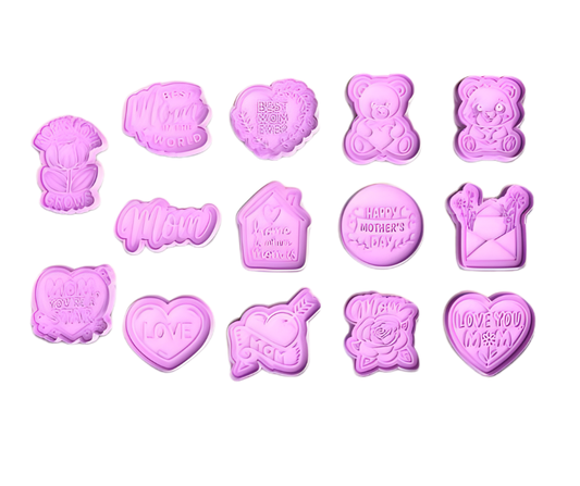 Mothers Day Large Pack Cookie Cutters and Stamp