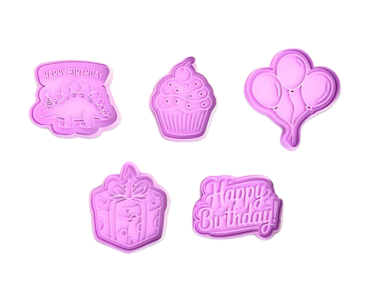 Birthday Pack 2 Cookie Cutters and Stamp