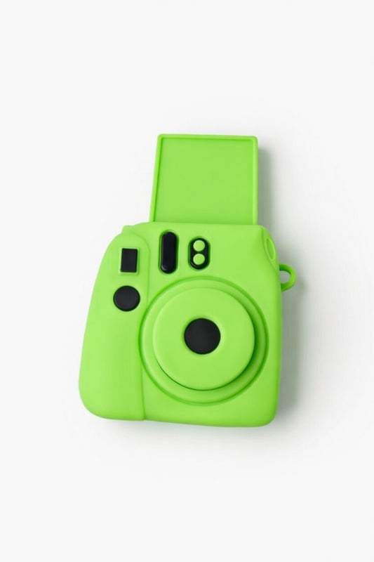 3D-Printed Instax Photo pop up Bag Charm / Keyring Lime Green