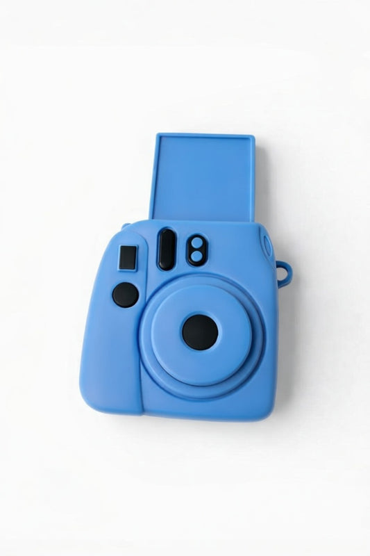 3D-Printed Instax Photo pop up Bag Charm / Keyring Light Blue